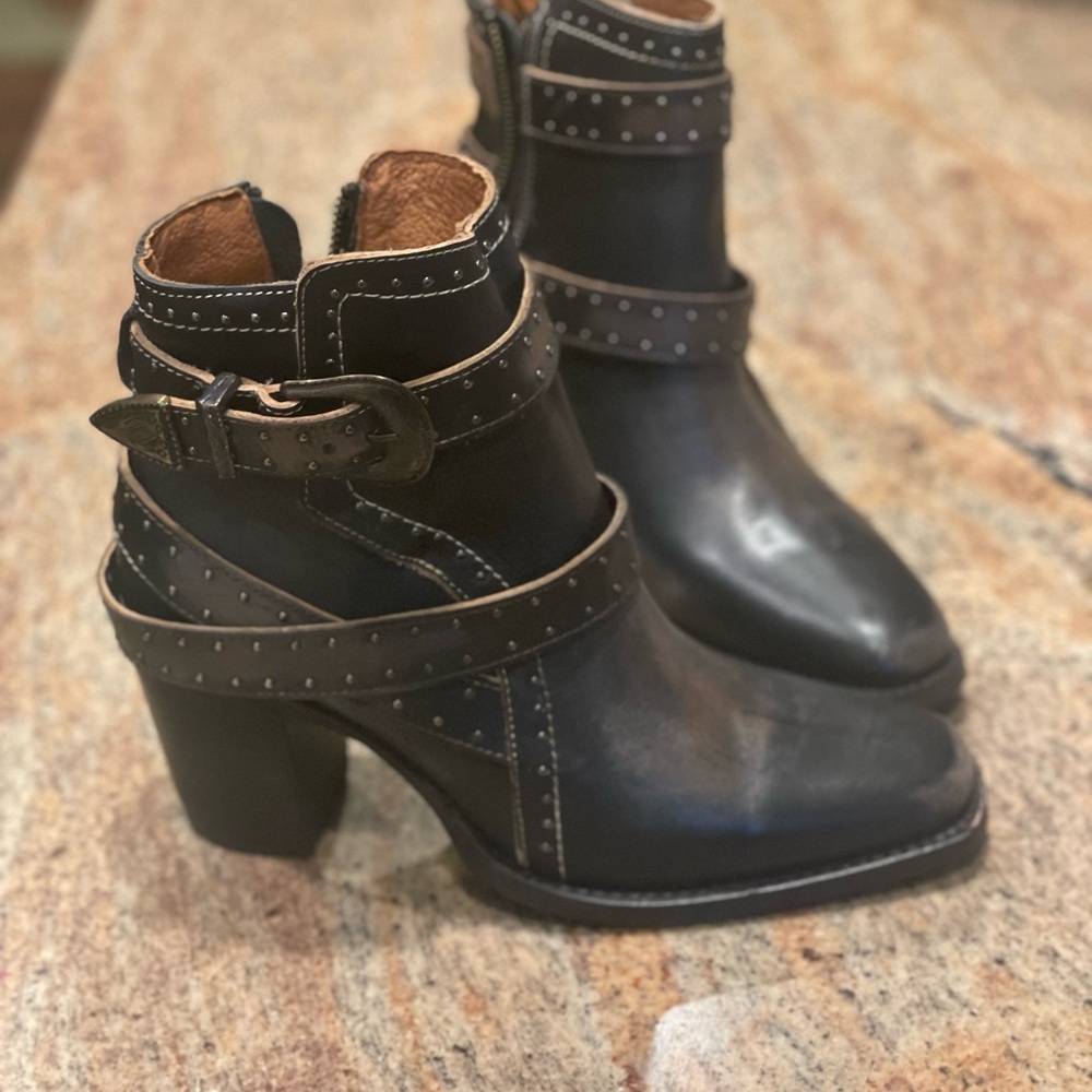 Freebird by Steven Black and Brown Heeled Boots. Never been worn.